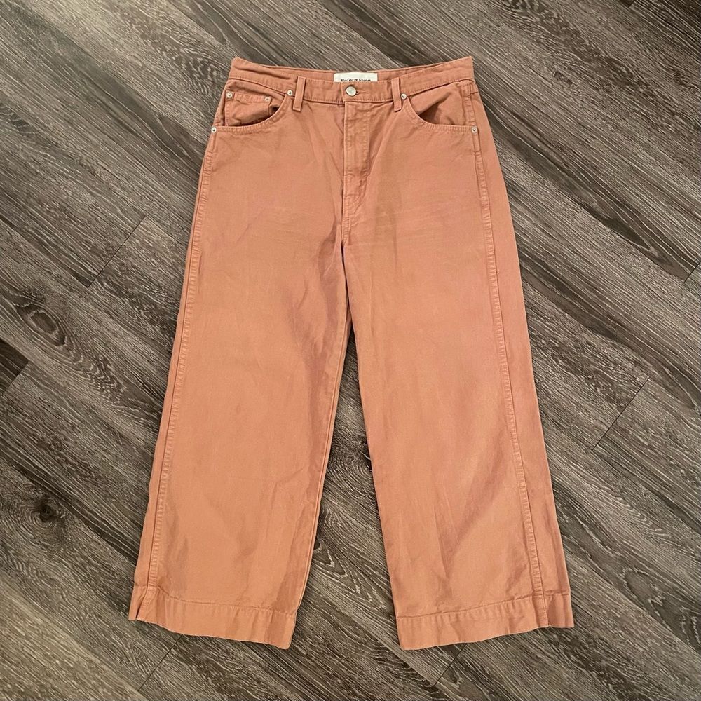 Reformation cherry pant in nutmeg